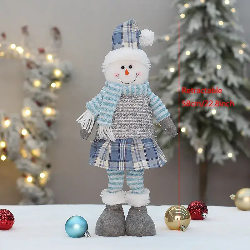 Cross-Border Christmas Doll Santa Snowman Telescopic Decor - Image 2