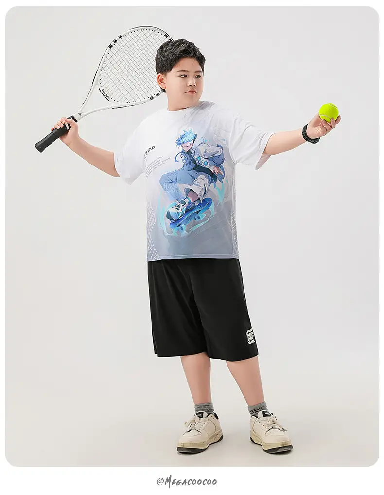 Chubby Men's Graphic T-Shirt Plus Large Loose Fit — feature 10
