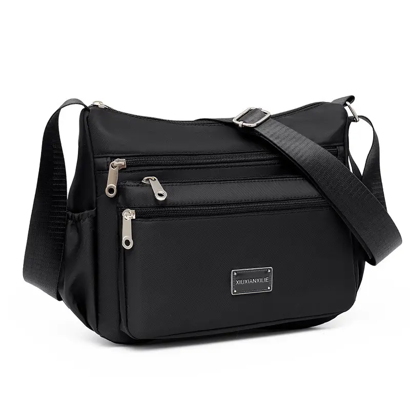 Navy Blue Multi-Layer Shoulder Bag for Women - Image 3