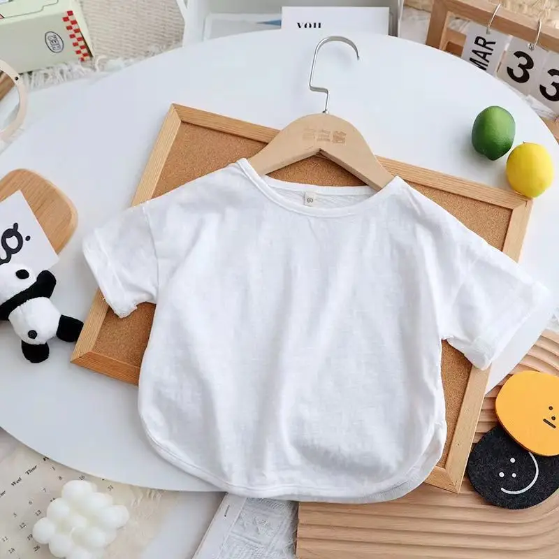Brown Round Neck Casual T-Shirt for Boys Girls — feature 9