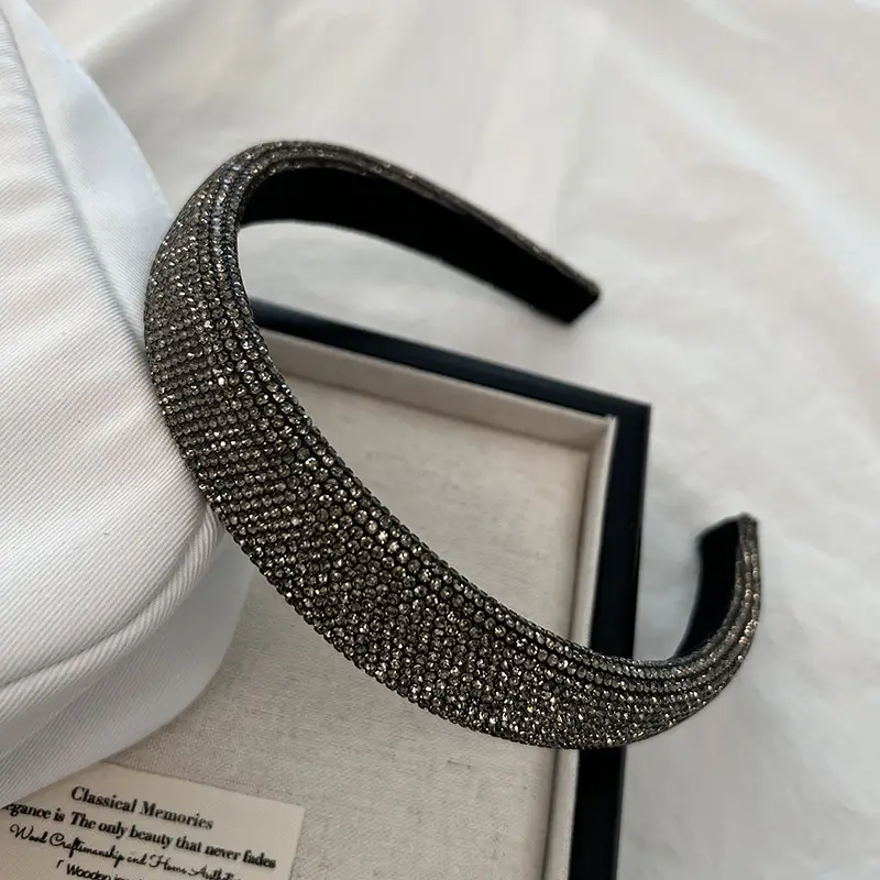 Heavy Diamond Headband for Women Light Luxury High-end Gaul Top - Image 3