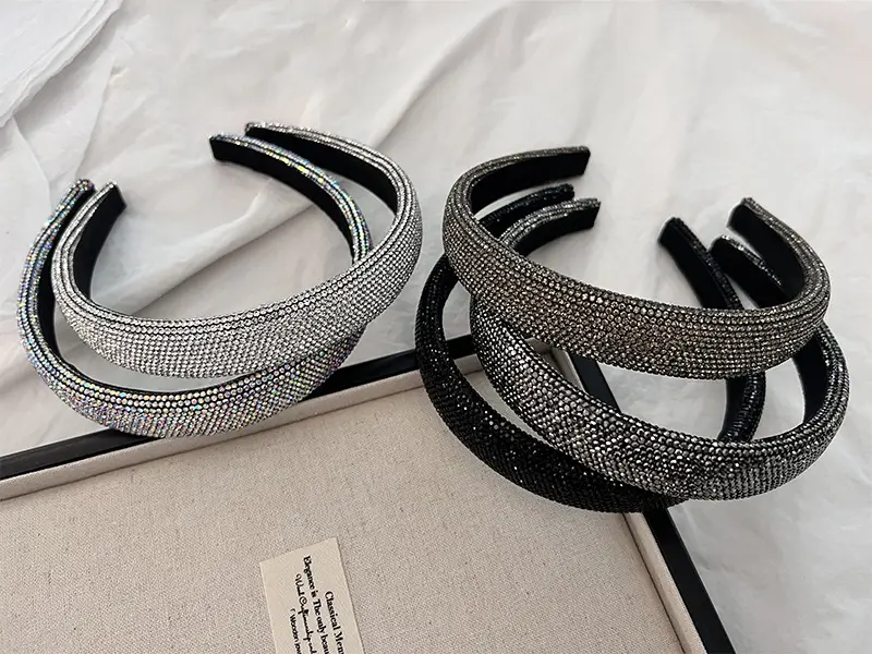Heavy Diamond Headband for Women Light Luxury High-end Gaul Top — feature 2