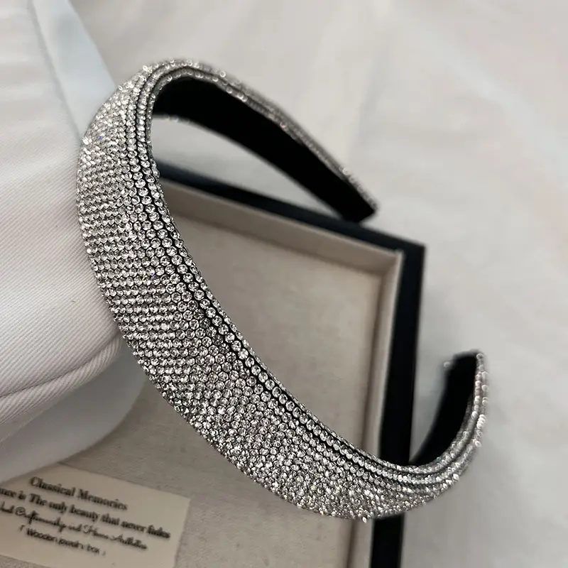 Heavy Diamond Headband for Women Light Luxury High-end Gaul Top - Image 2