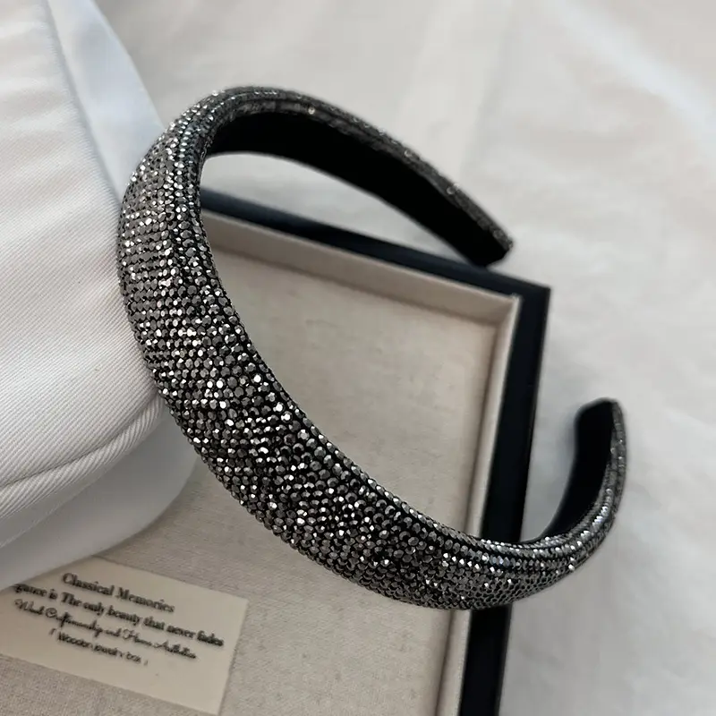 Heavy Diamond Headband for Women Light Luxury High-end Gaul Top - Image 4
