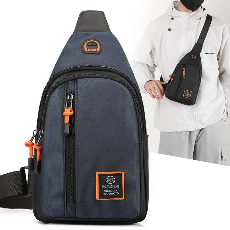 Men's Green Water-Repellent Messenger Bag - Image 7