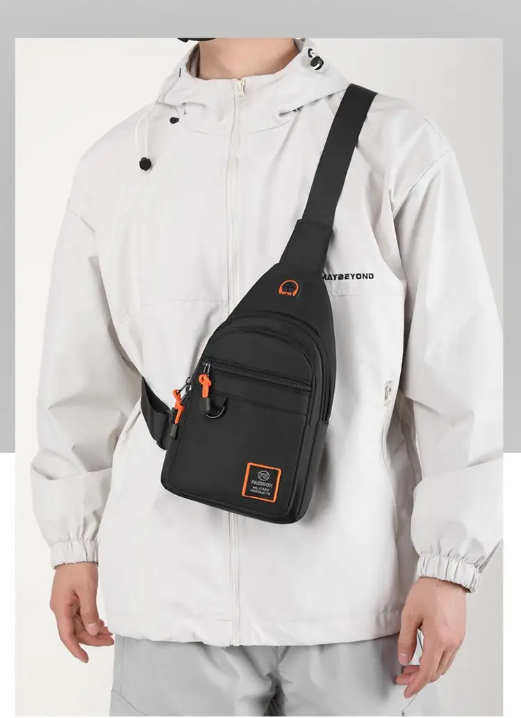 Men's Green Water-Repellent Messenger Bag — feature 12