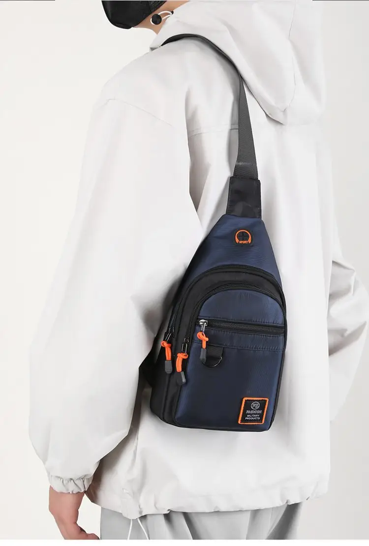Men's Green Water-Repellent Messenger Bag — feature 15