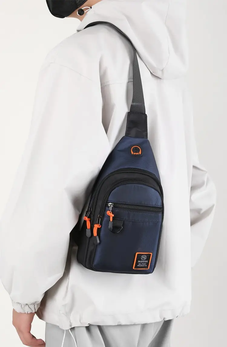 Men's Green Water-Repellent Messenger Bag — feature 16