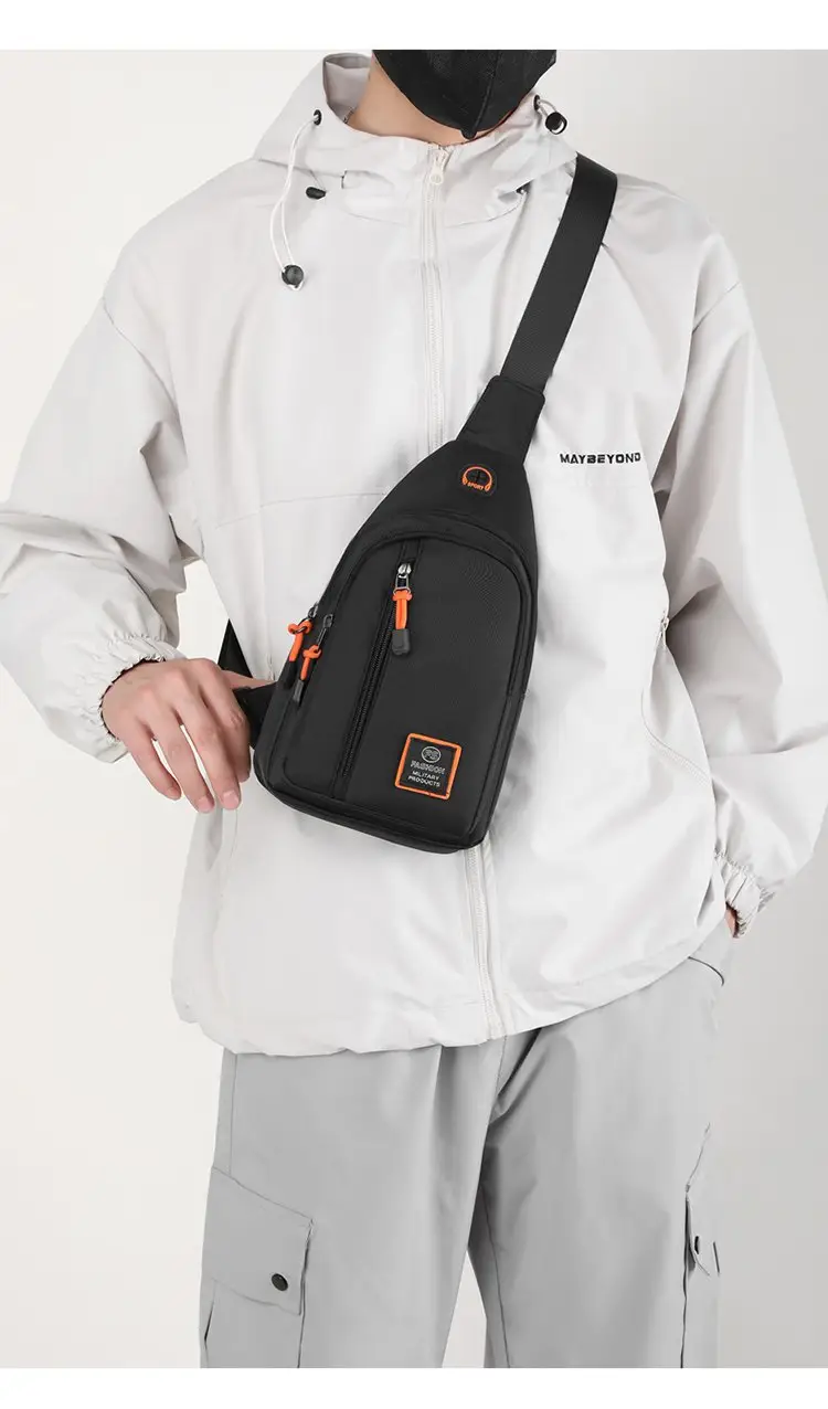 Men's Green Water-Repellent Messenger Bag — feature 18