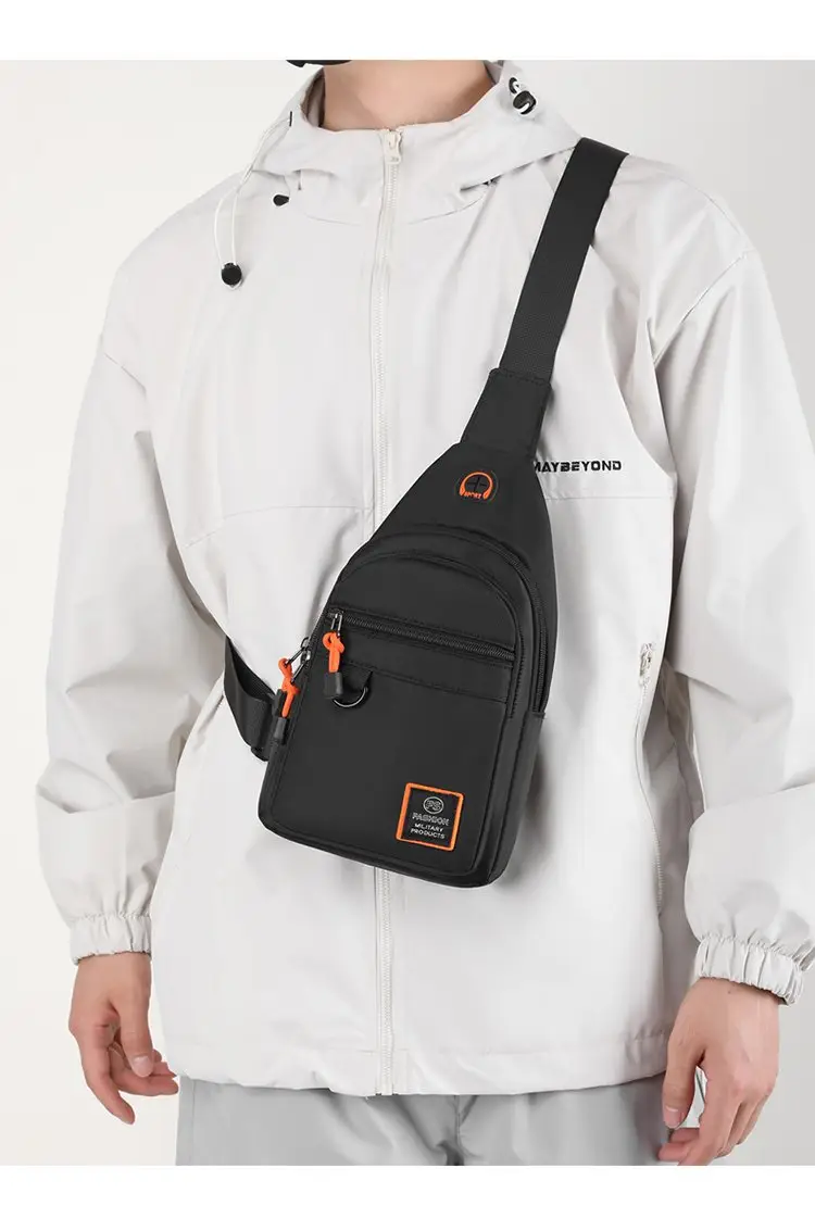 Men's Green Water-Repellent Messenger Bag — feature 19