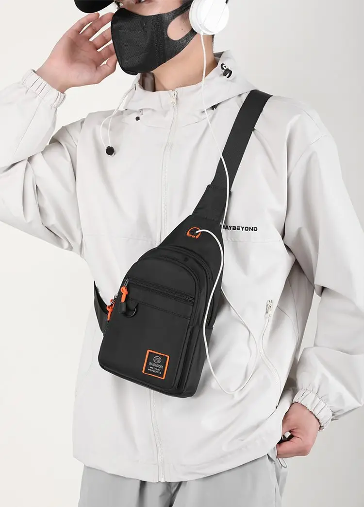Men's Green Water-Repellent Messenger Bag — feature 20