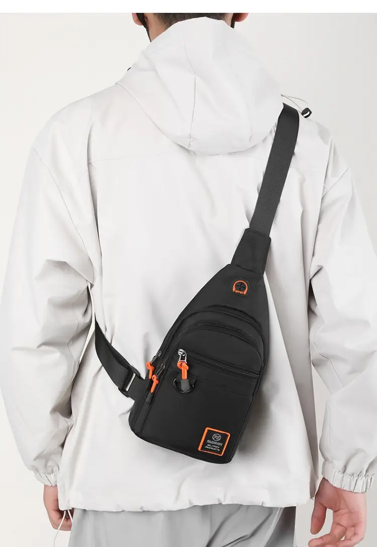 Men's Green Water-Repellent Messenger Bag — feature 21