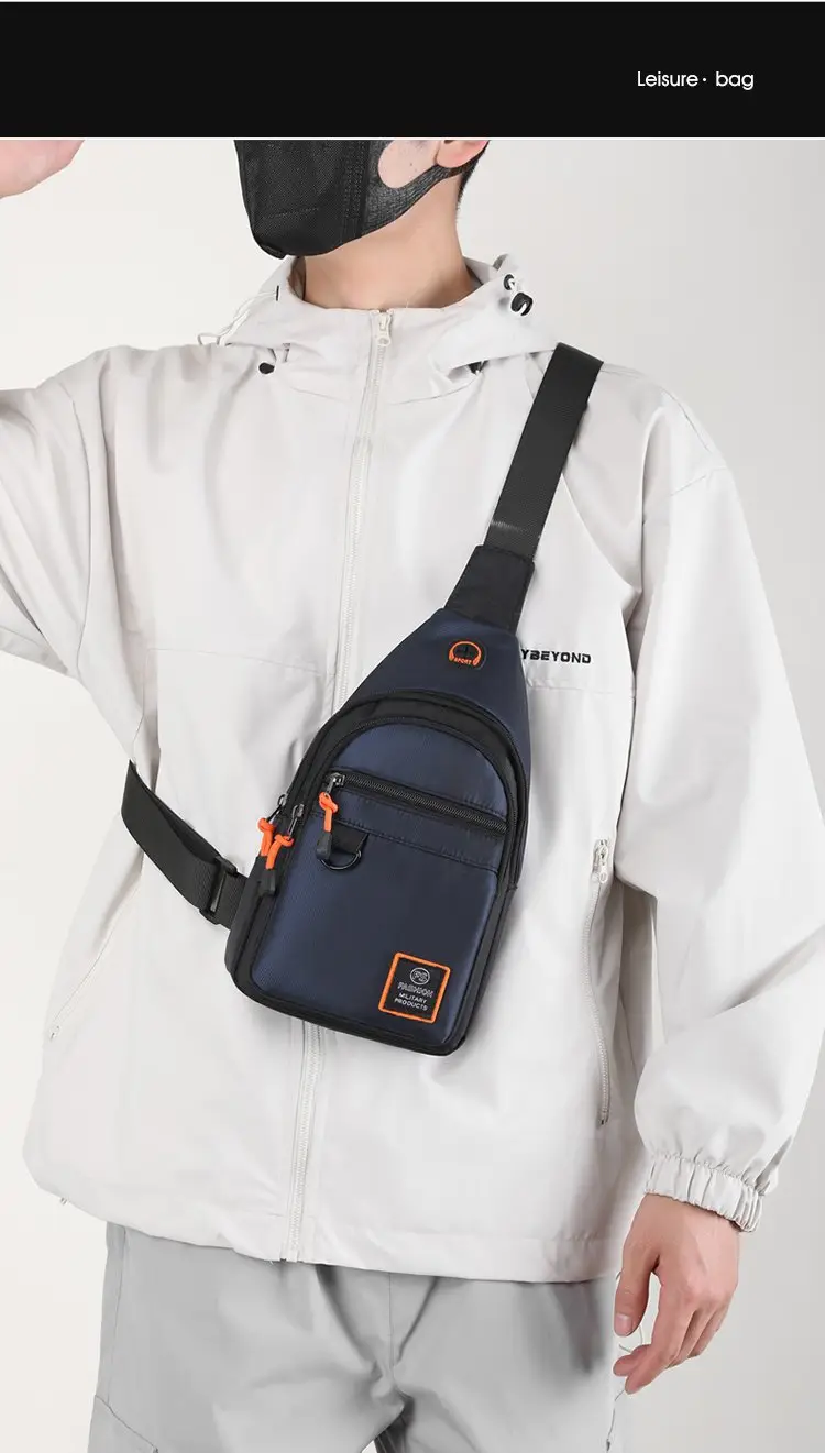 Men's Green Water-Repellent Messenger Bag — feature 5