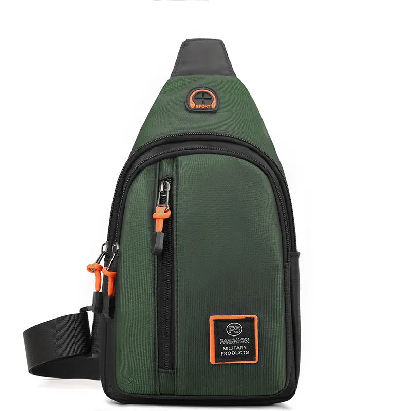 Men's Green Water-Repellent Messenger Bag - Image 3