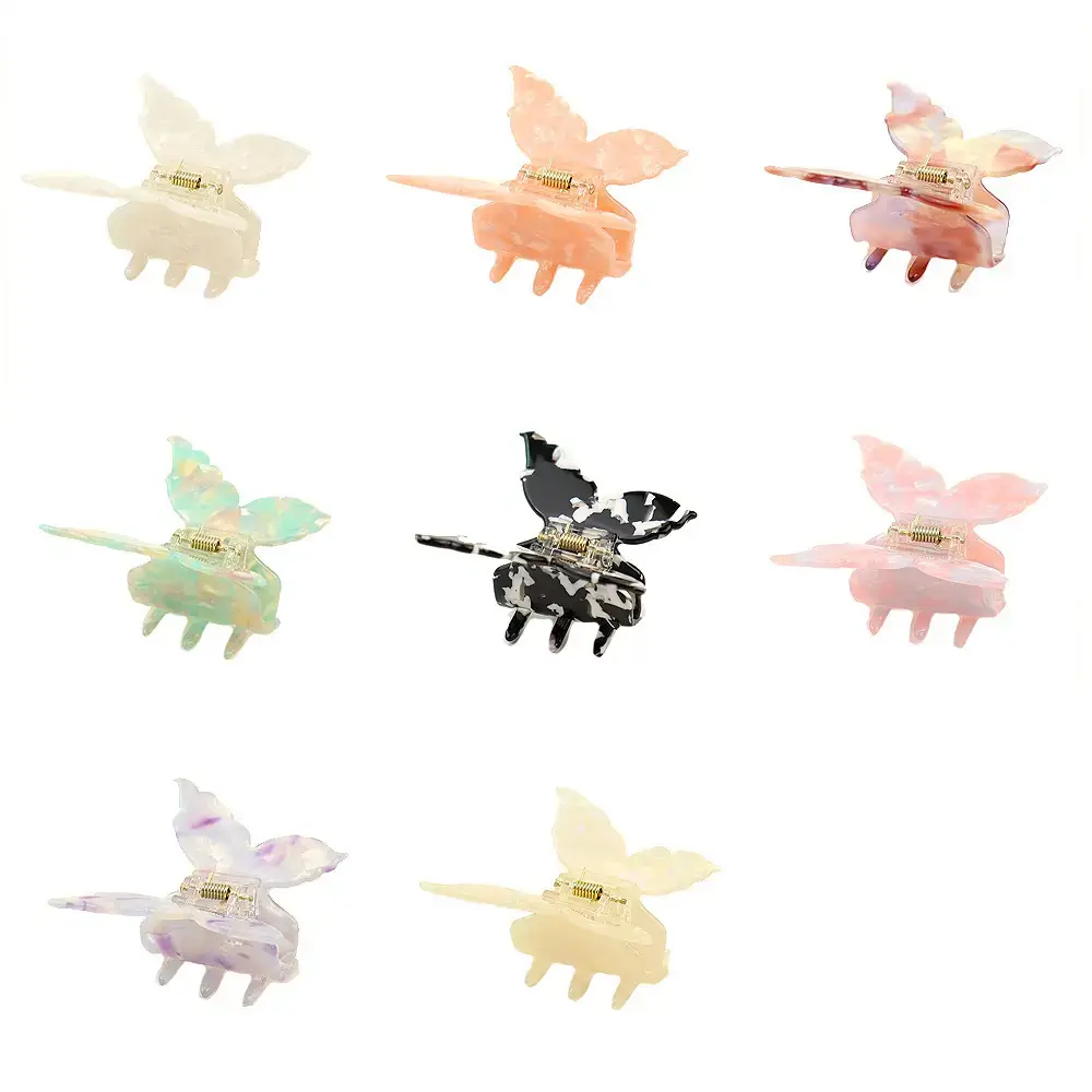 French Retro Butterfly Hairpin Clips for Women