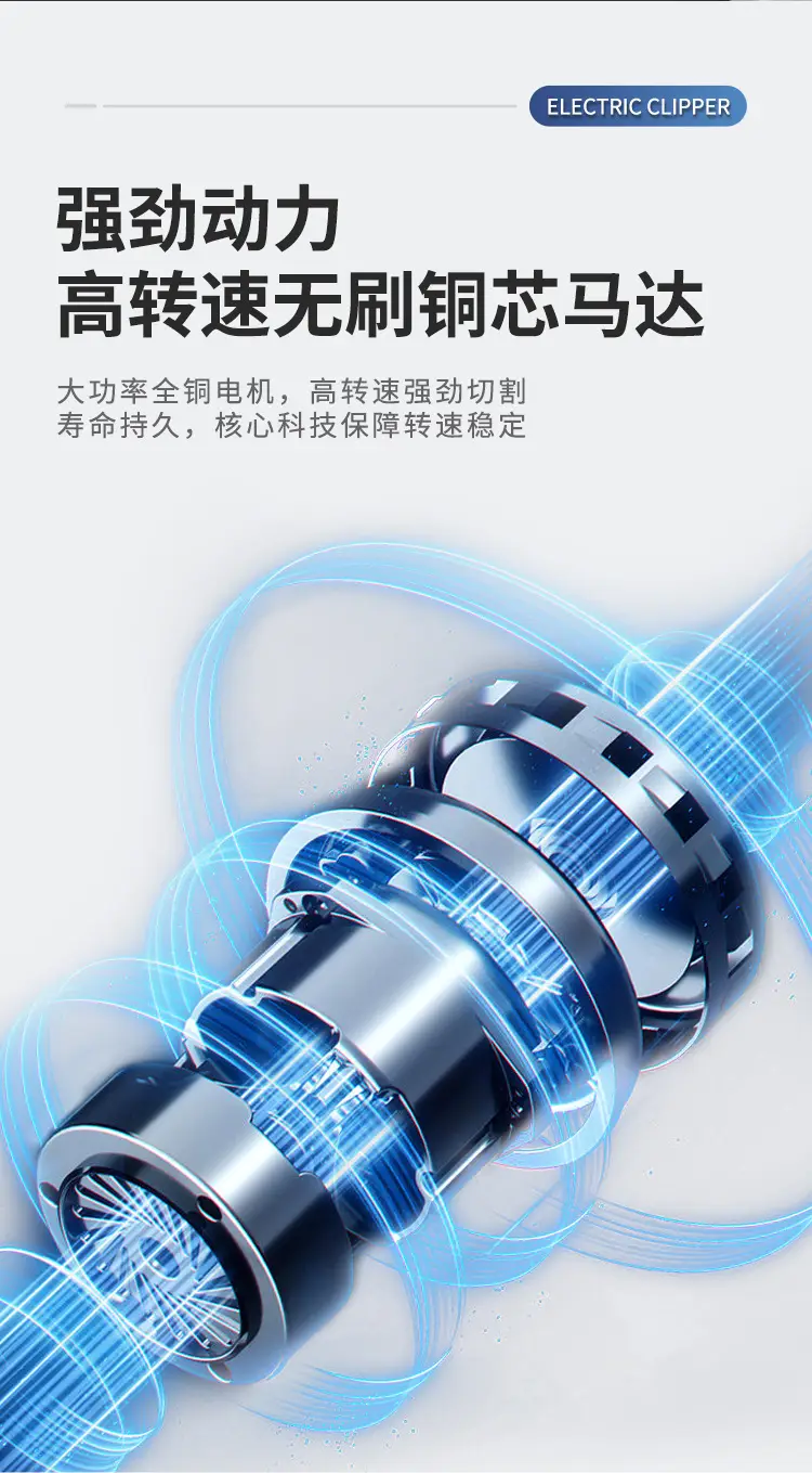 Professional Hair Clipper Electric with Multiple Blades — feature 5