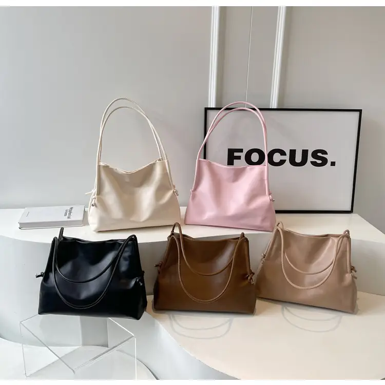 Soft PU Bucket Bag Women's 2024 New Fashionable - Image 6