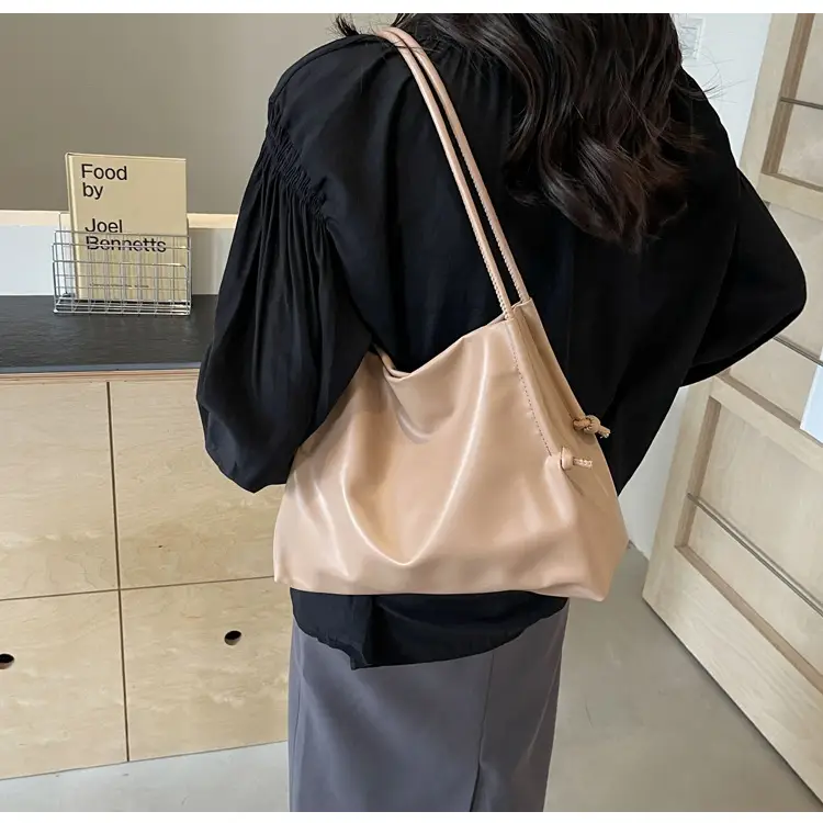Soft PU Bucket Bag Women's 2024 New Fashionable — feature 22