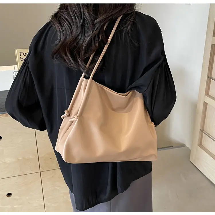 Soft PU Bucket Bag Women's 2024 New Fashionable — feature 23