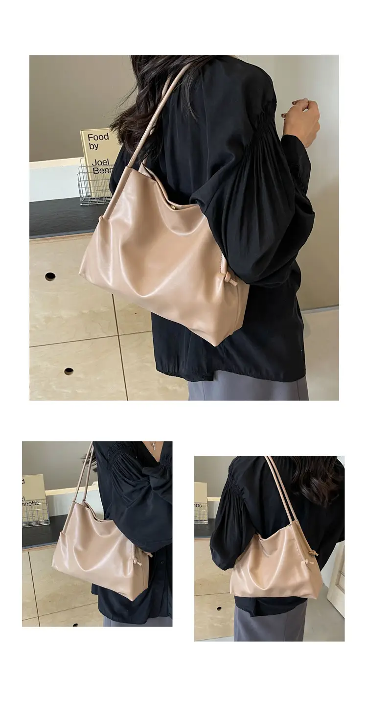 Soft PU Bucket Bag Women's 2024 New Fashionable — feature 24
