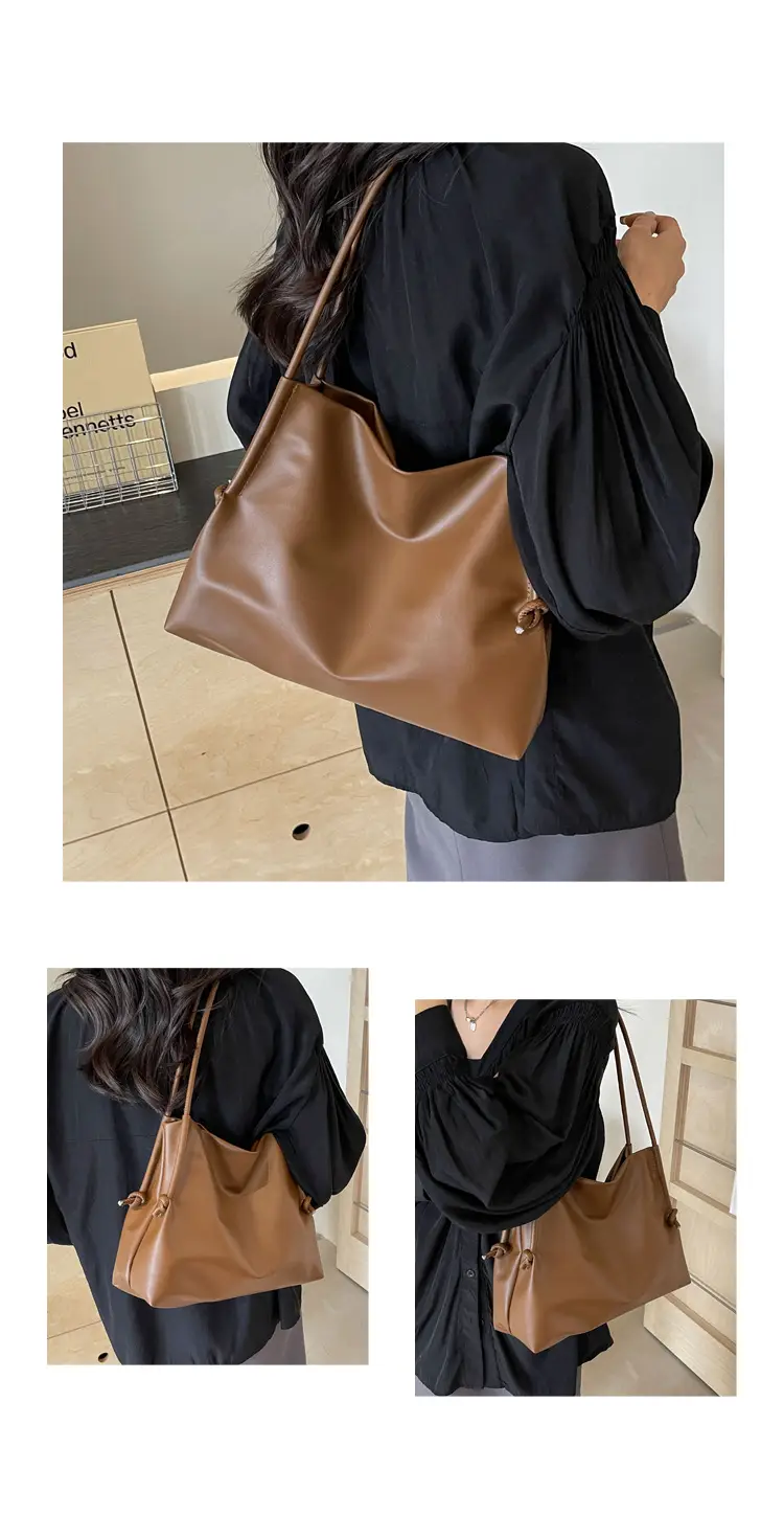Soft PU Bucket Bag Women's 2024 New Fashionable — feature 25