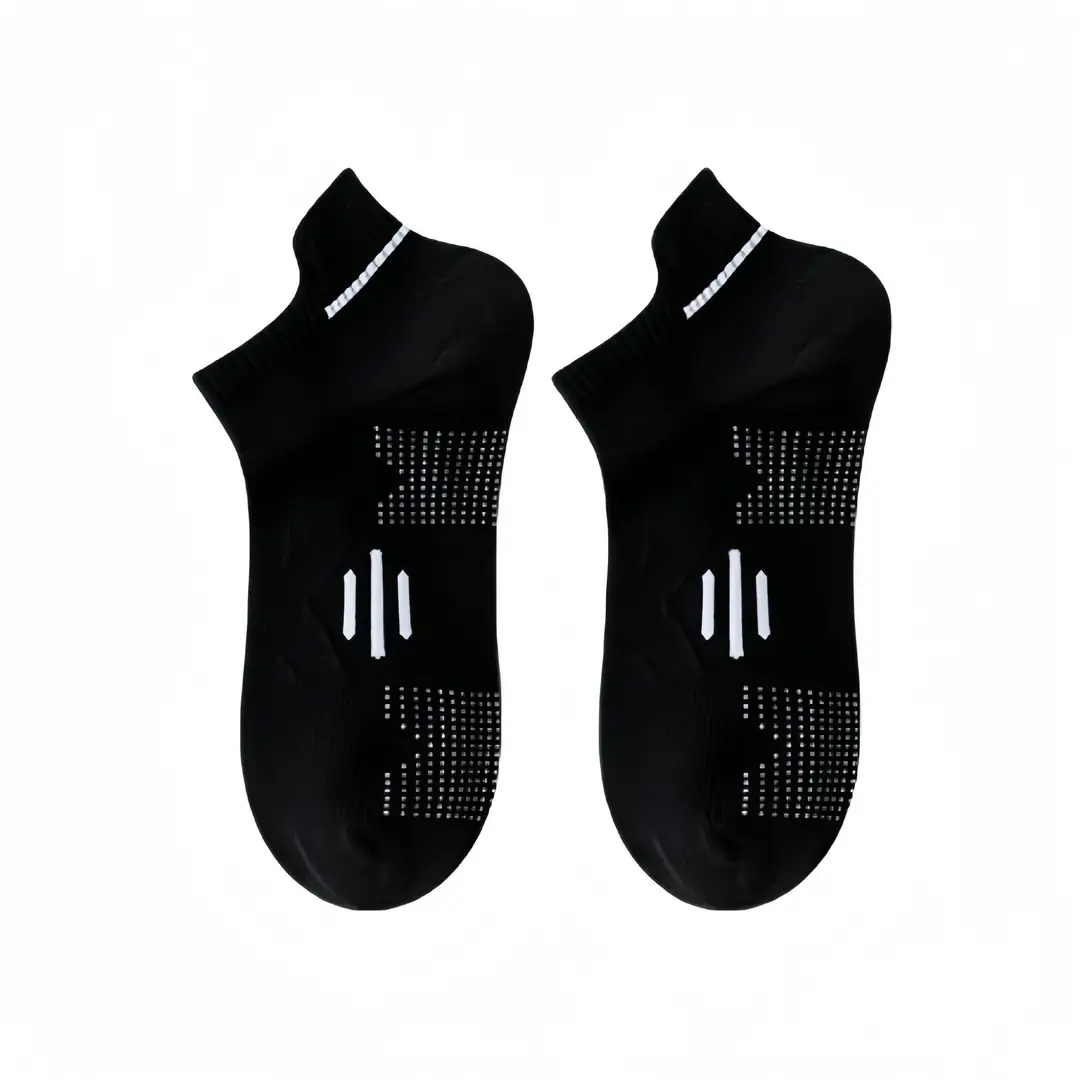 Men's White Sweat-Resistant Running Socks Underwear