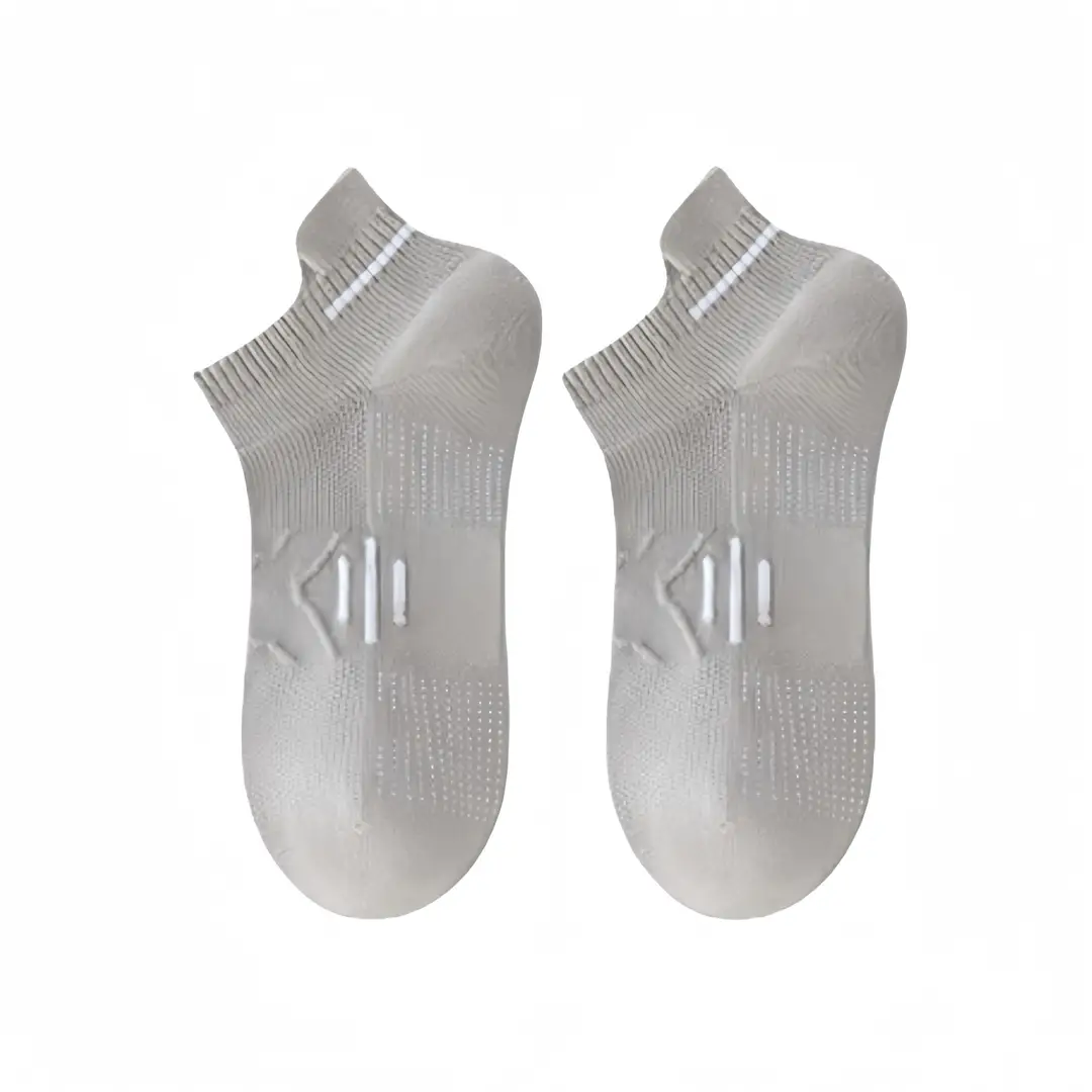 Men's White Sweat-Resistant Running Socks Underwear