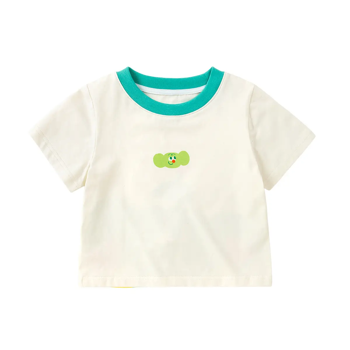 Baby Cartoon T-shirt White Green Summer Boys Girls - Image 14