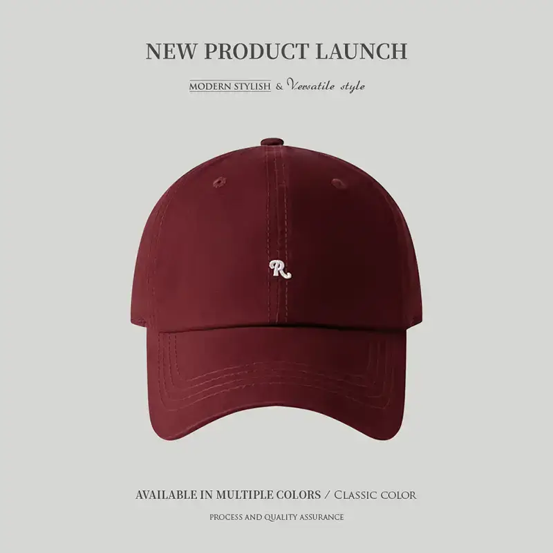 Women Baseball Cap Beige Embroidered Soft Top - Image 5