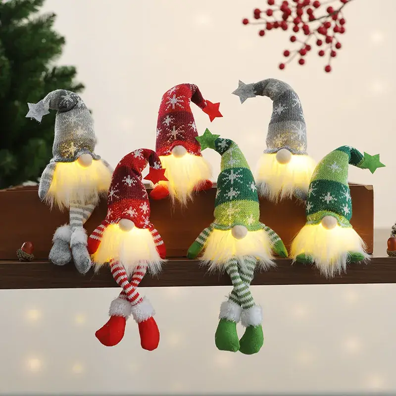 Christmas Faceless Doll Star Hat with Light - Image 8