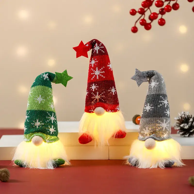 Christmas Faceless Doll Star Hat with Light - Image 10
