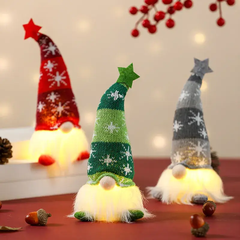 Christmas Faceless Doll Star Hat with Light — feature 4