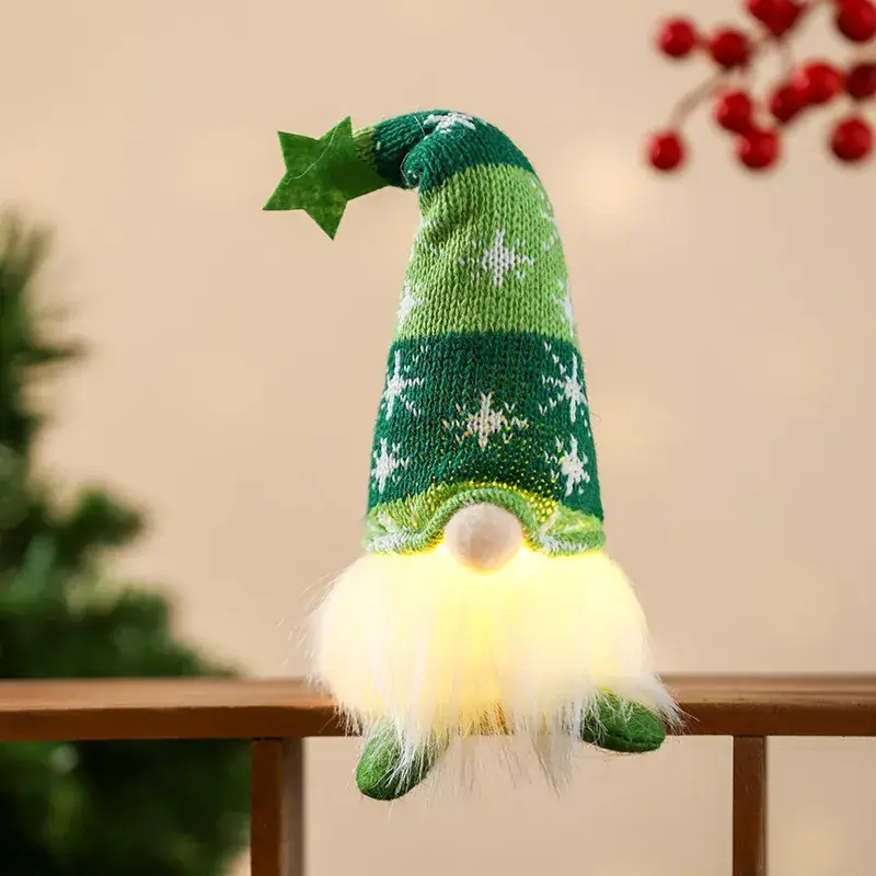 Christmas Faceless Doll Star Hat with Light - Image 3