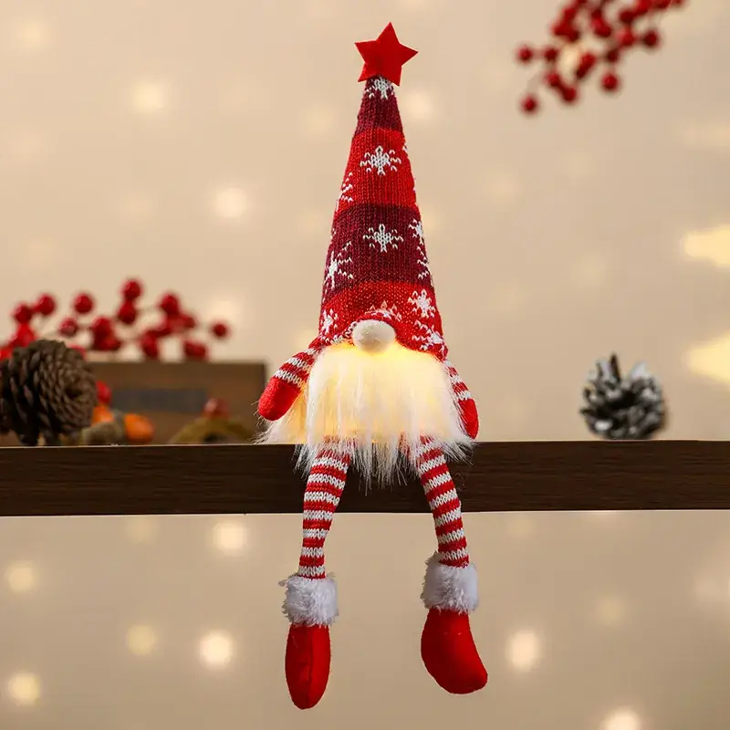 Christmas Faceless Doll Star Hat with Light - Image 4