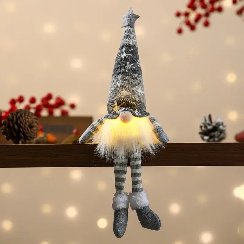 Christmas Faceless Doll Star Hat with Light - Image 5