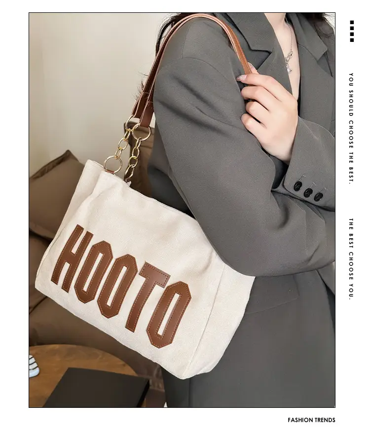 Women Shoulder Bag Hootto Brown Suede Large Capacity — feature 1