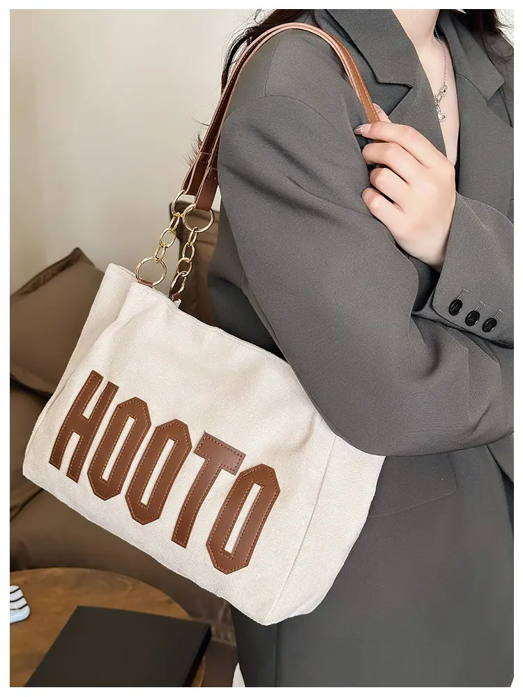 Women Shoulder Bag Hootto Brown Suede Large Capacity — feature 10