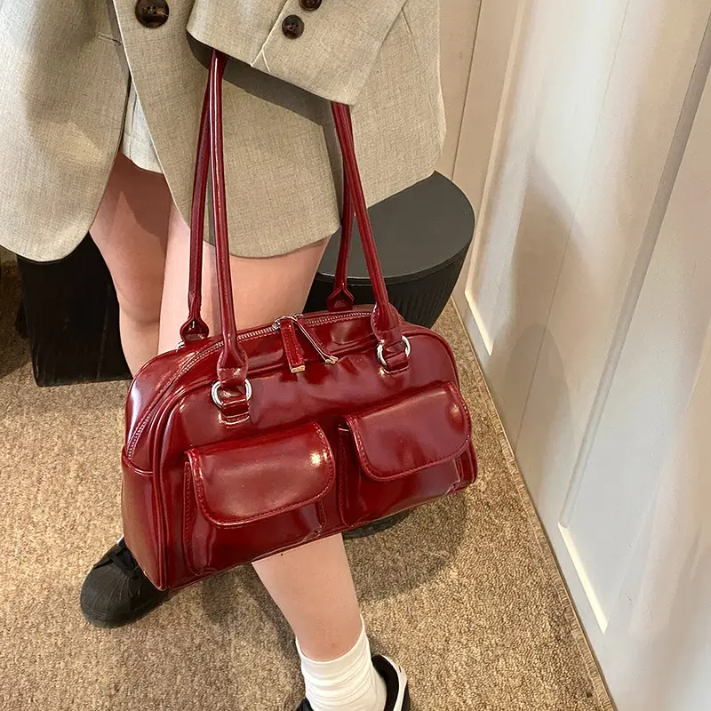 2024 Korean Style Underarm Bag Women Silver Transparent - Image 9