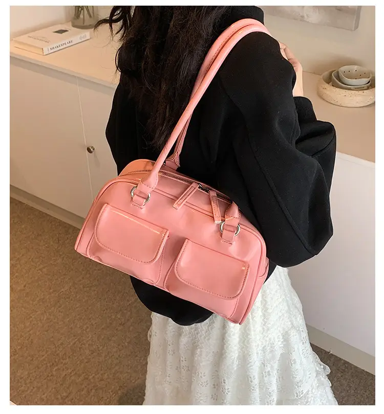 2024 Korean Style Underarm Bag Women Silver Transparent — feature 1