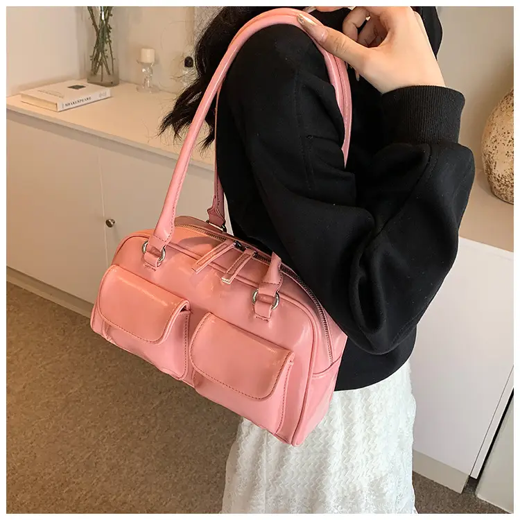 2024 Korean Style Underarm Bag Women Silver Transparent — feature 13