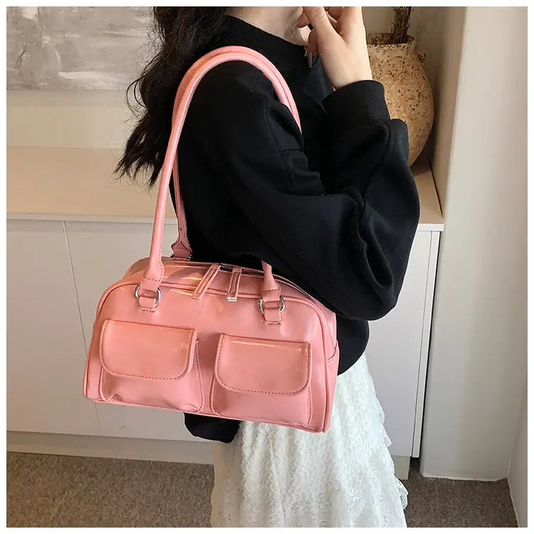 2024 Korean Style Underarm Bag Women Silver Transparent — feature 14