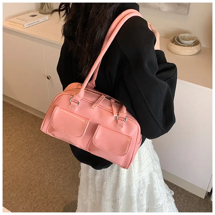 2024 Korean Style Underarm Bag Women Silver Transparent — feature 15
