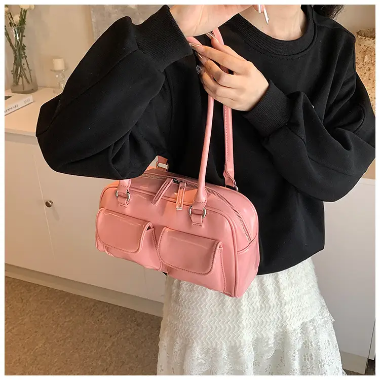 2024 Korean Style Underarm Bag Women Silver Transparent — feature 16