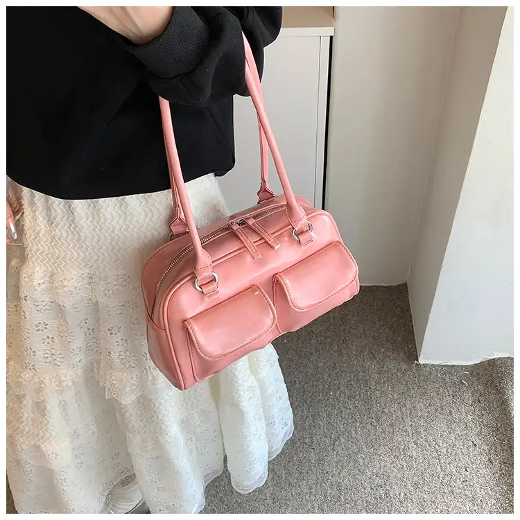2024 Korean Style Underarm Bag Women Silver Transparent — feature 21
