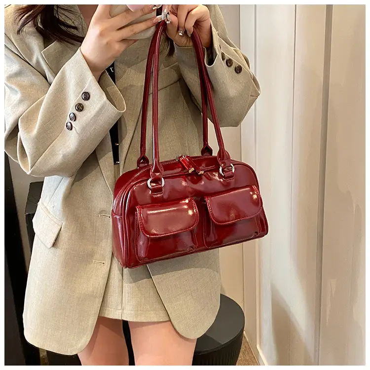 2024 Korean Style Underarm Bag Women Silver Transparent — feature 35
