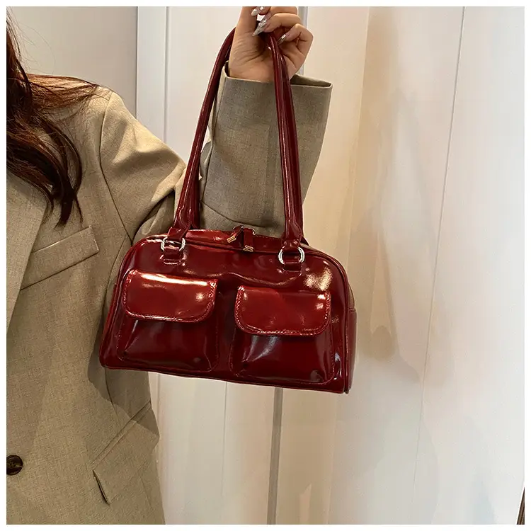 2024 Korean Style Underarm Bag Women Silver Transparent — feature 36