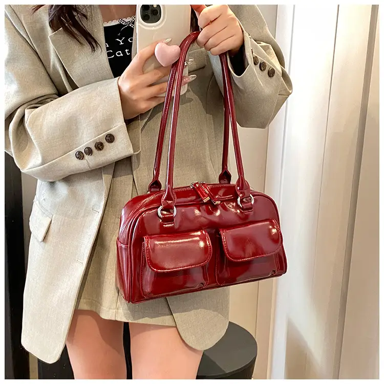 2024 Korean Style Underarm Bag Women Silver Transparent — feature 37