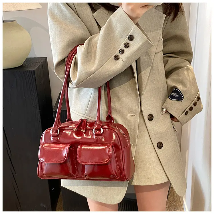 2024 Korean Style Underarm Bag Women Silver Transparent — feature 38