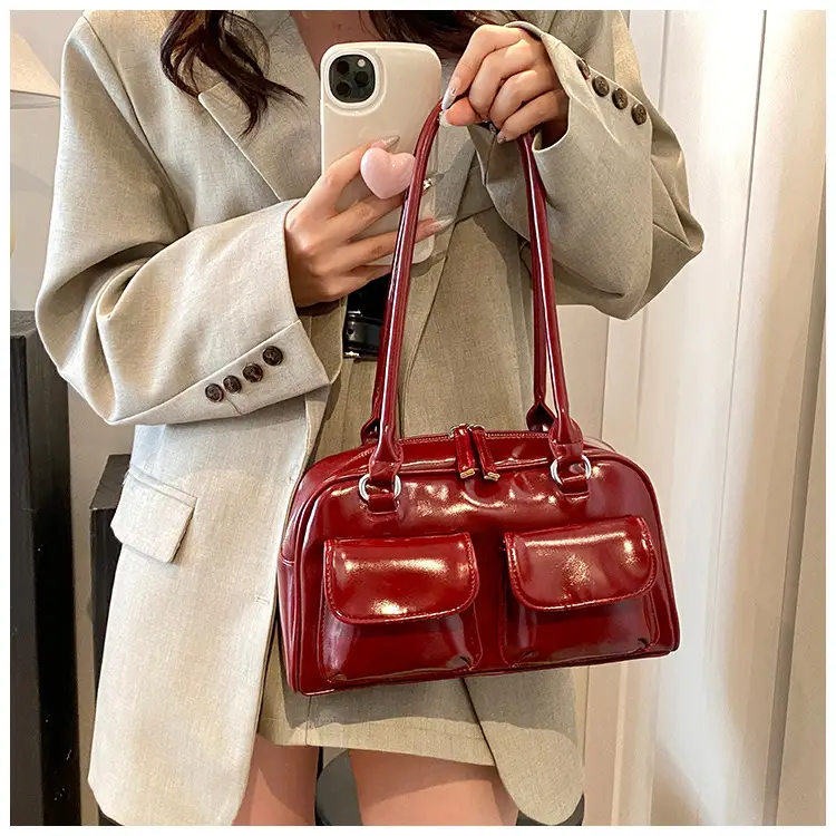 2024 Korean Style Underarm Bag Women Silver Transparent — feature 39