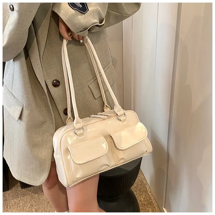 2024 Korean Style Underarm Bag Women Silver Transparent — feature 41
